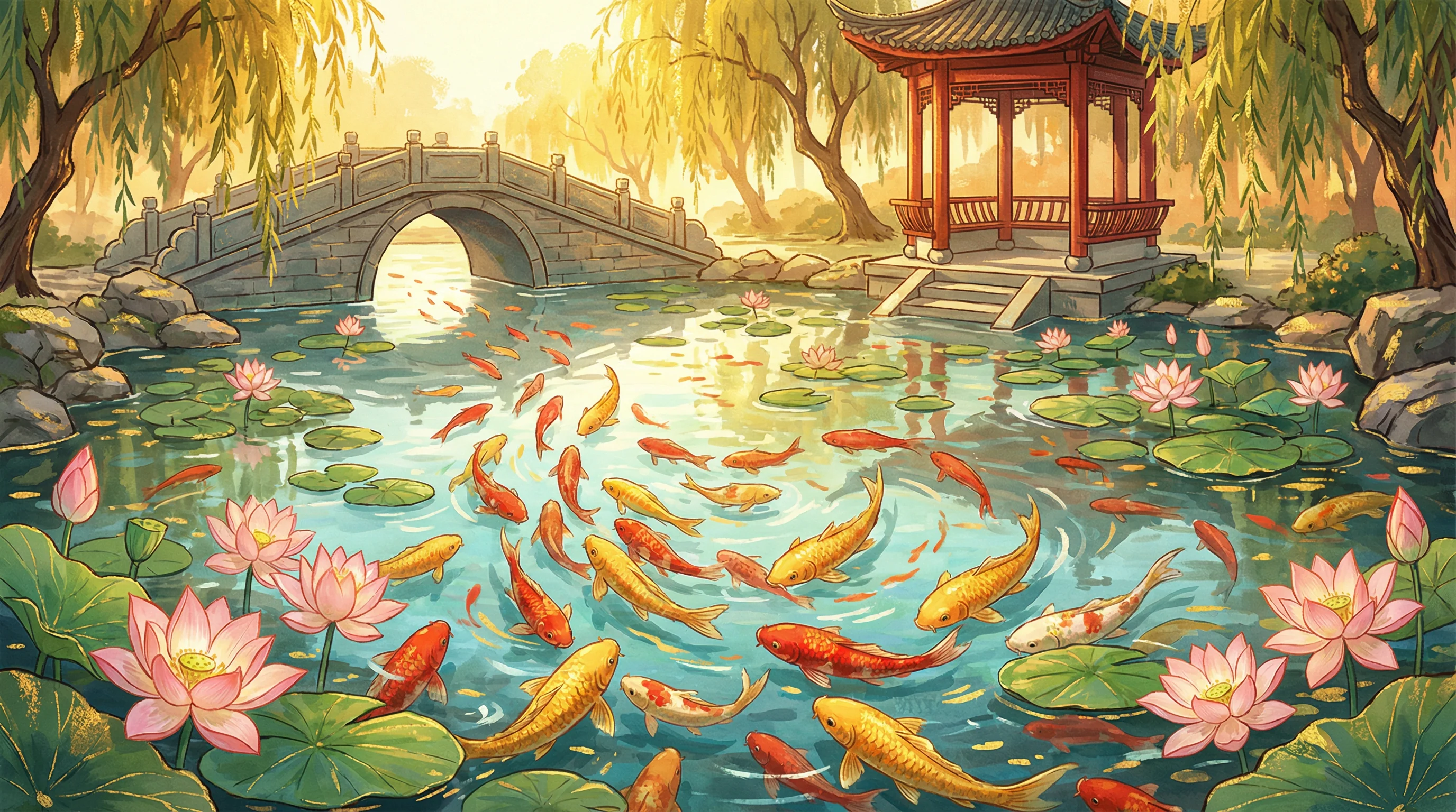 锦鲤游动动画 - 东方福运祈愿堂 - 澳门体彩