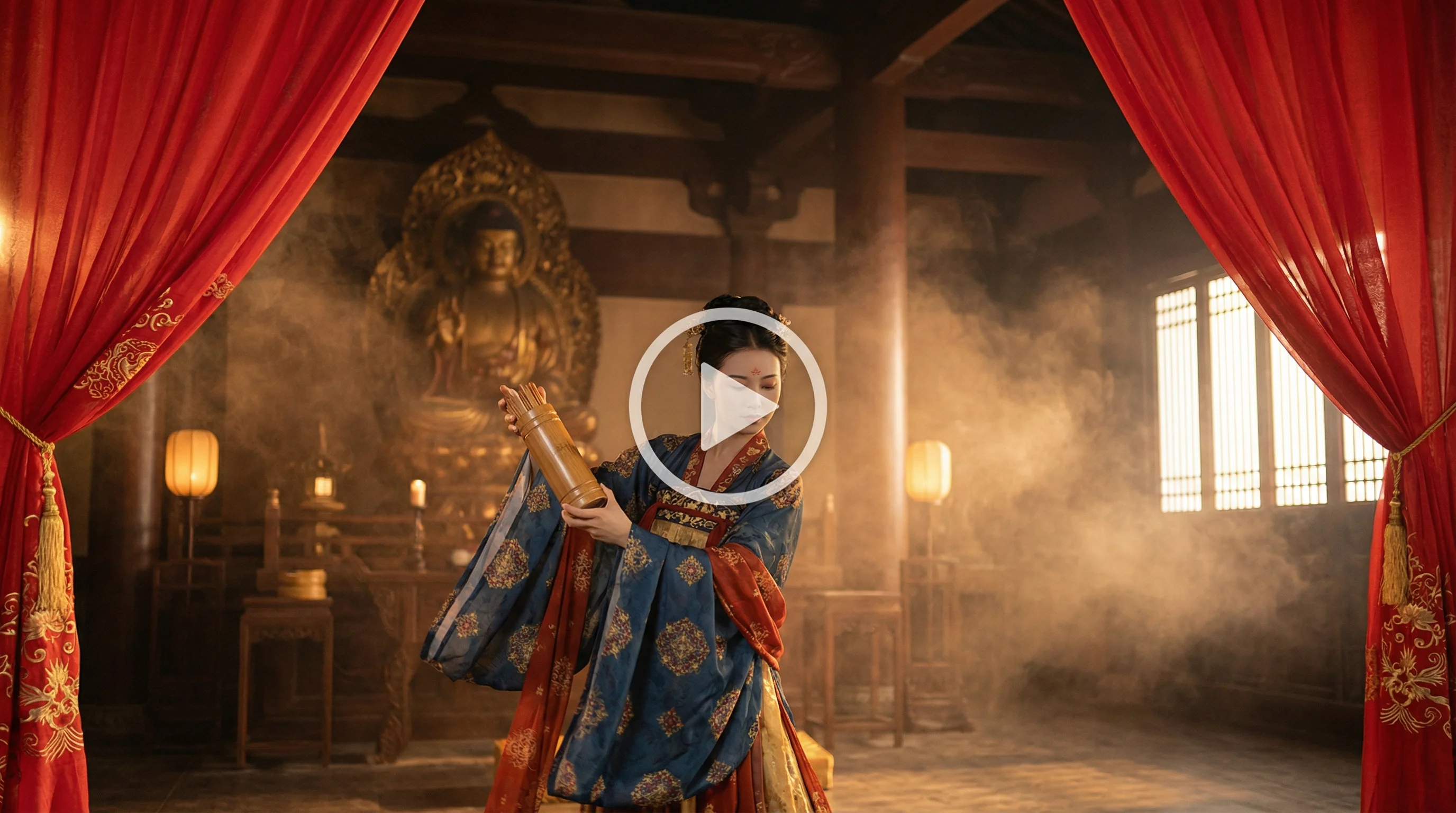 锦鲤池塘视频